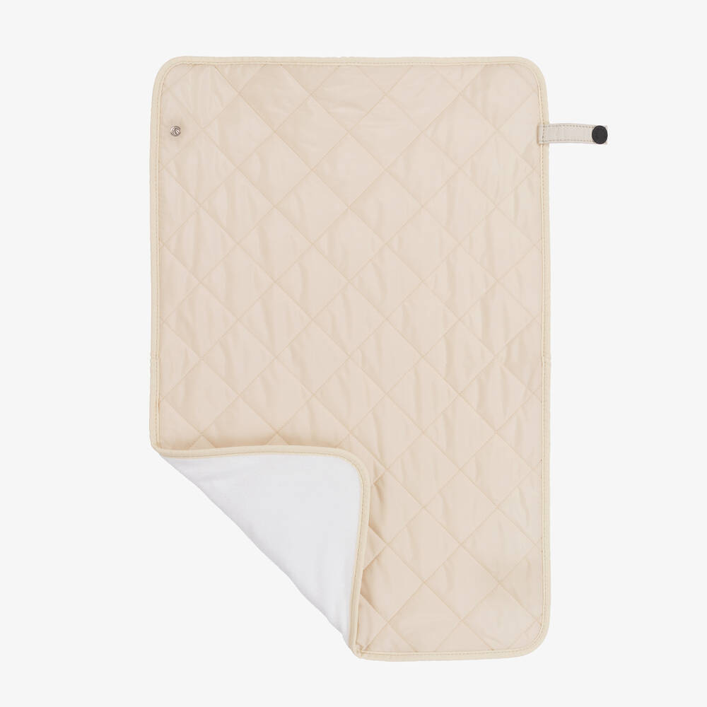 Moncler Enfant-Ivory Padded Baby Changing Bag (44cm) | Childrensalon