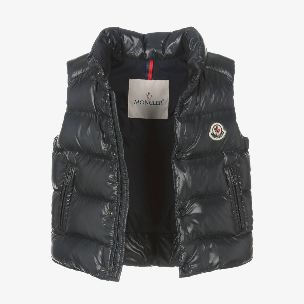 Moncler Enfant-جيليه Bernard مبطن بريش لون كحلي | Childrensalon