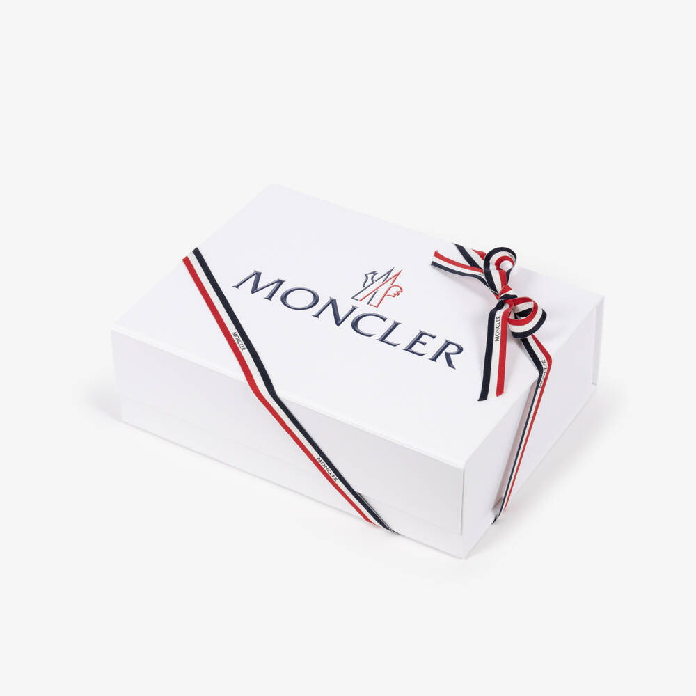 Moncler Enfant-طقم هدية أفرول وقبعة لايتي لون كحلي | Childrensalon