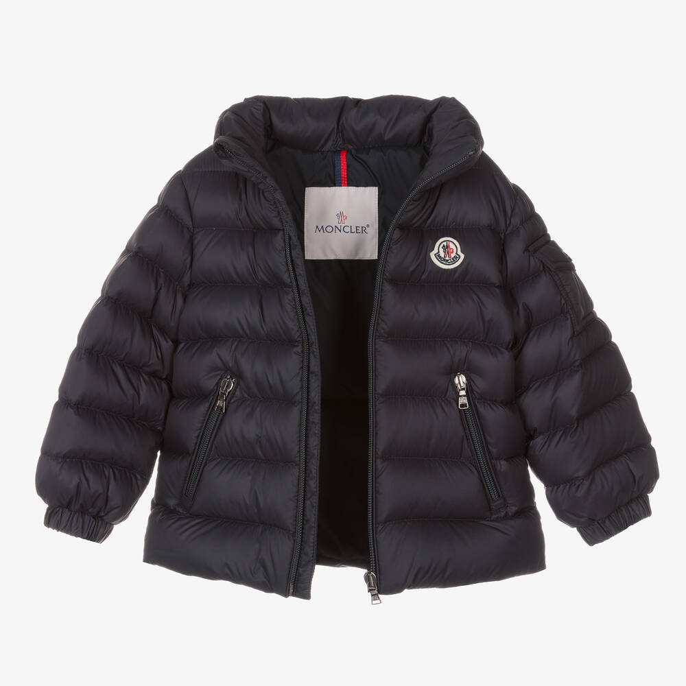 Moncler Enfant-Navy Blue Jules Down Puffer Jacket | Childrensalon