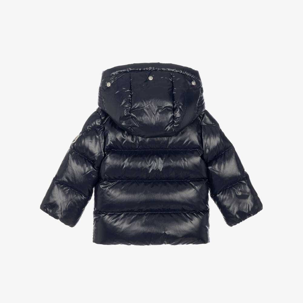 Moncler Enfant-Navy Blue K2F Down Padded Hooded Jacket | Childrensalon
