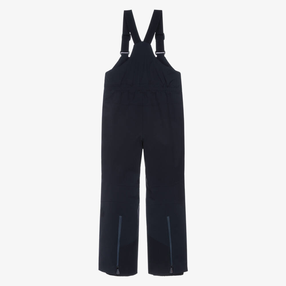 Moncler Enfant-Navy Blue Padded Technical Ski Trousers | Childrensalon