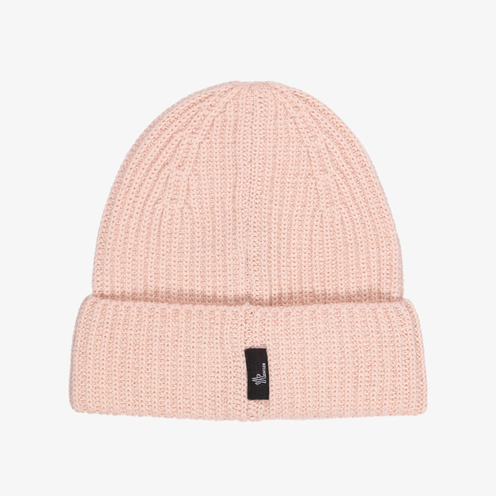 Moncler Enfant-Pink Grenoble Apres Ski Wool Beanie | Childrensalon