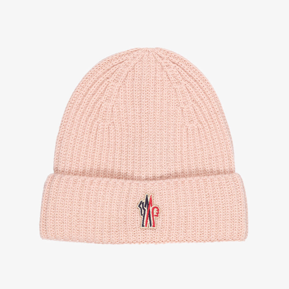 Moncler Enfant-Pink Grenoble Apres Ski Wool Beanie | Childrensalon
