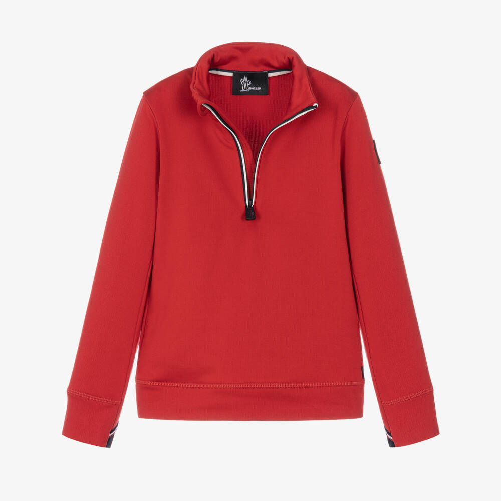 Moncler Enfant-توب حراري غرونوبل بولارتيك لون أحمر | Childrensalon