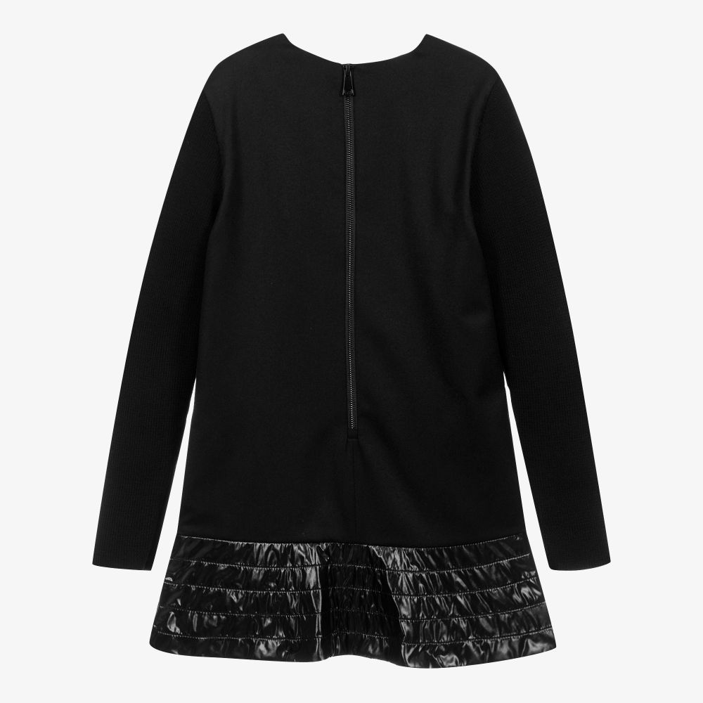 Moncler Enfant-Teen Black Wool Dress | Childrensalon