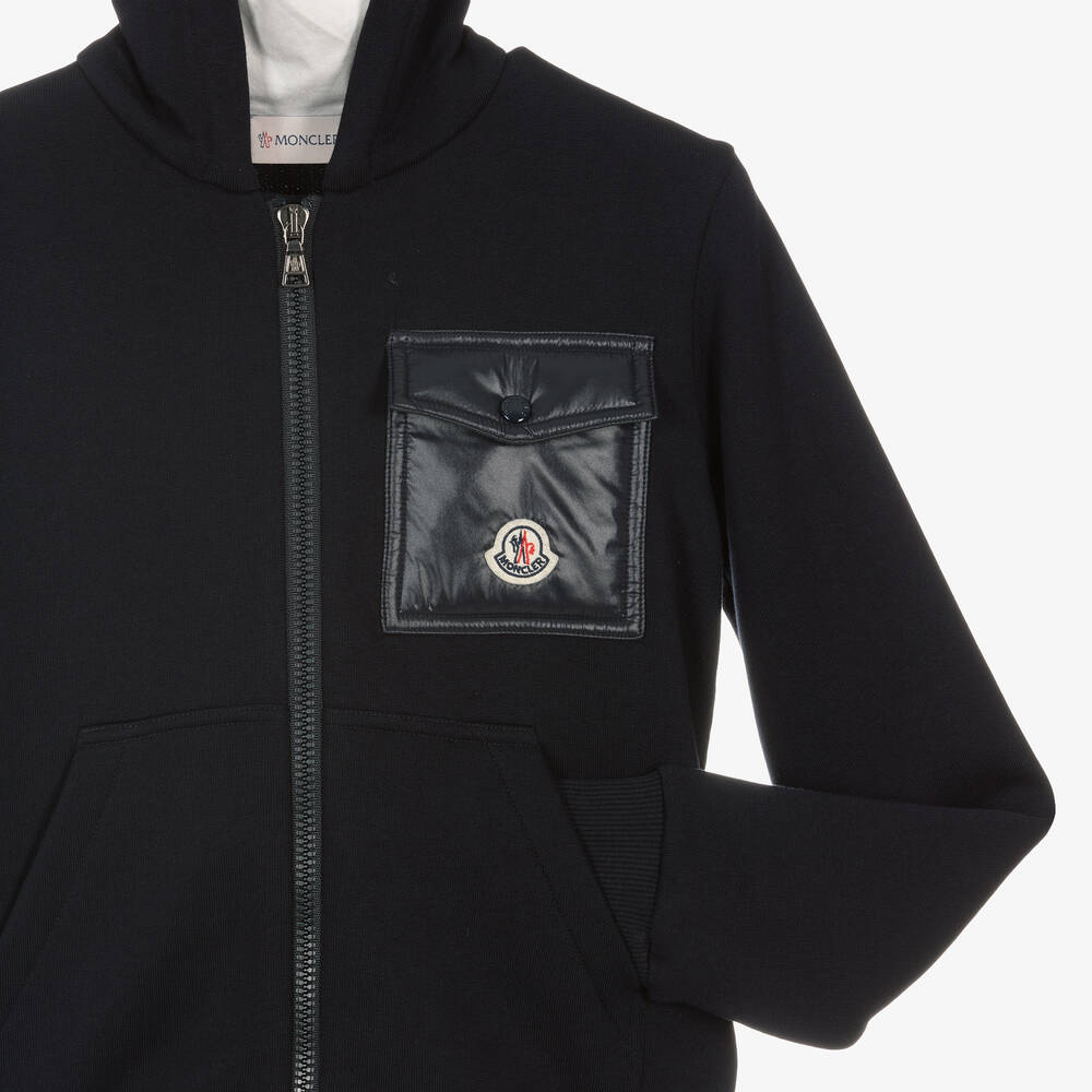 Moncler Enfant-Teen Boys Blue Cotton Tracksuit | Childrensalon