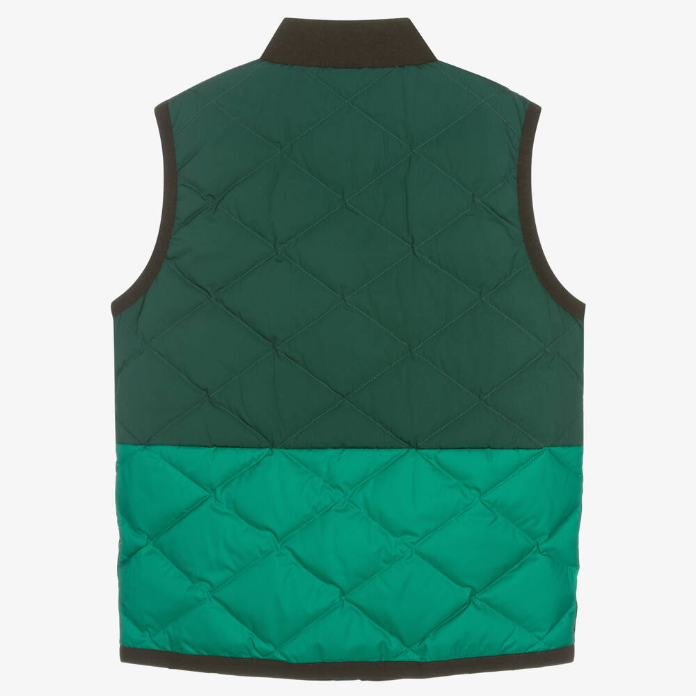 Moncler Enfant-Teen Boys Green Bokai Down Padded Gilet | Childrensalon