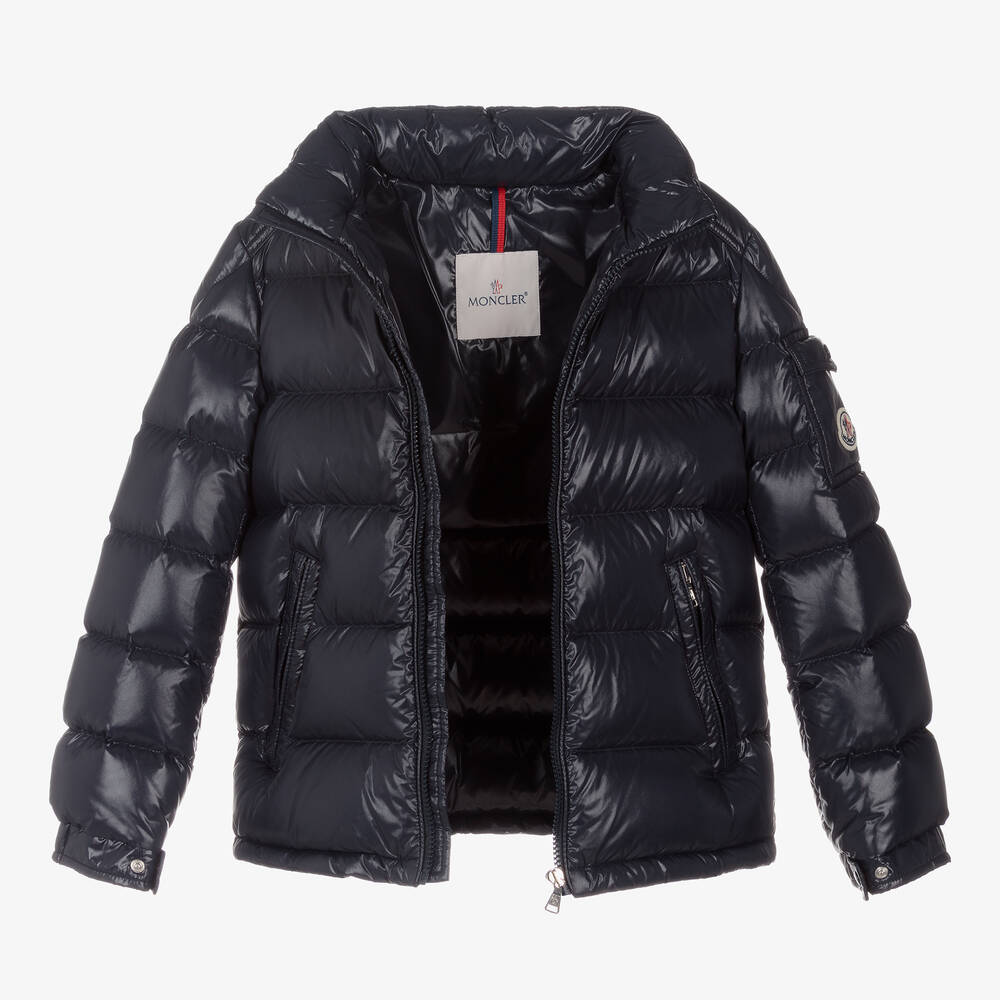 Moncler Enfant-Teen Boys Navy Blue Maya Down Puffer Jacket | Childrensalon