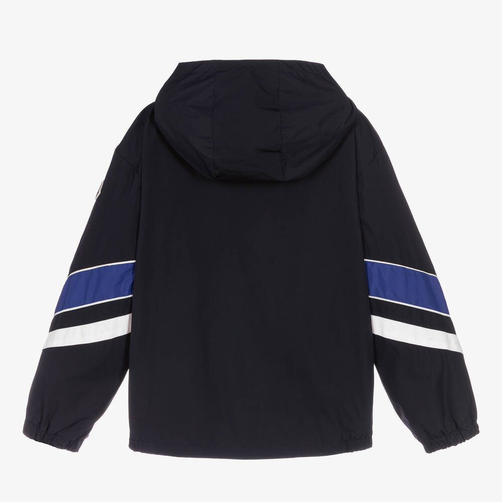 Moncler Enfant-Teen Boys Navy Blue & White Tseren Jacket | Childrensalon
