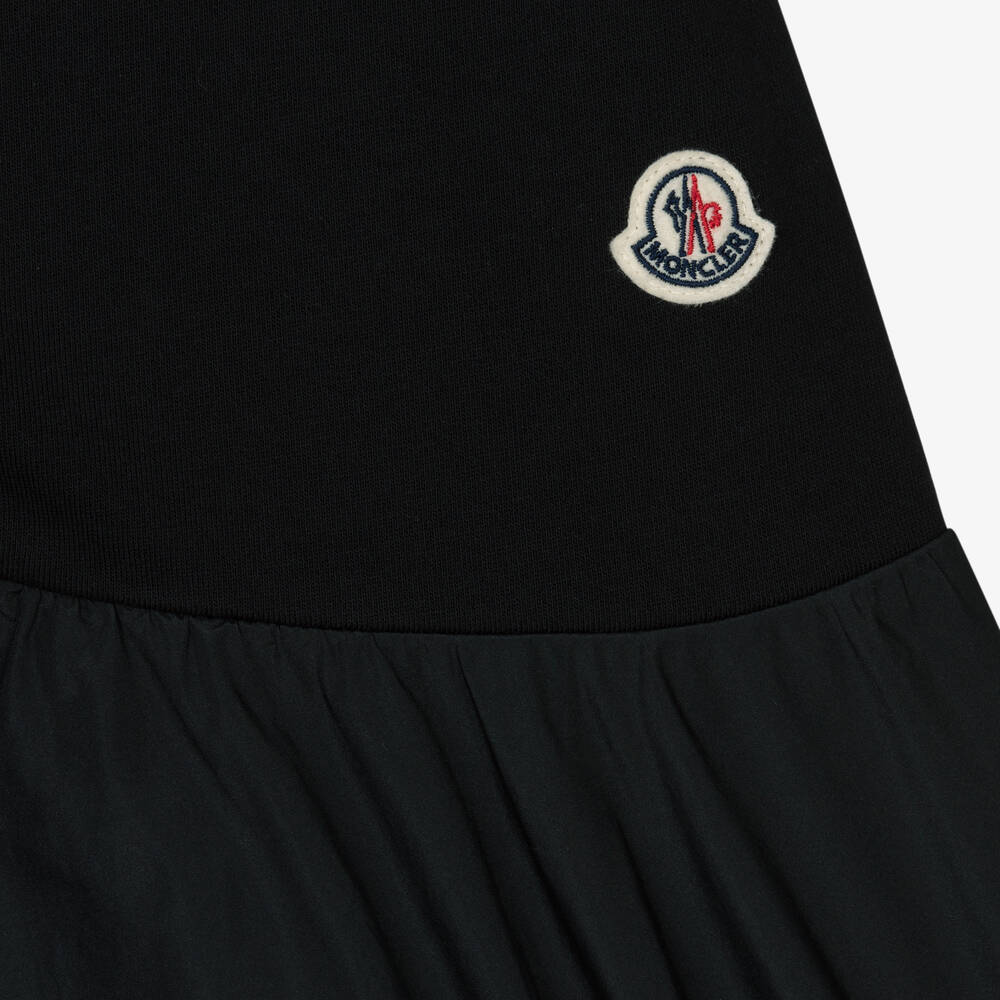 Moncler Enfant-Teen Girls Black Cotton Flared Skirt | Childrensalon