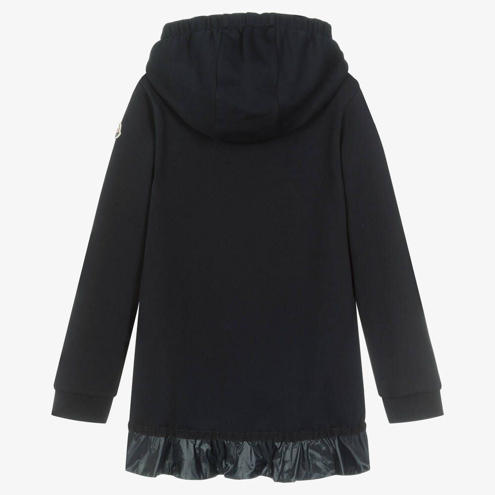 Moncler Enfant-Teen Girls Blue Cotton Sweatshirt Dress | Childrensalon