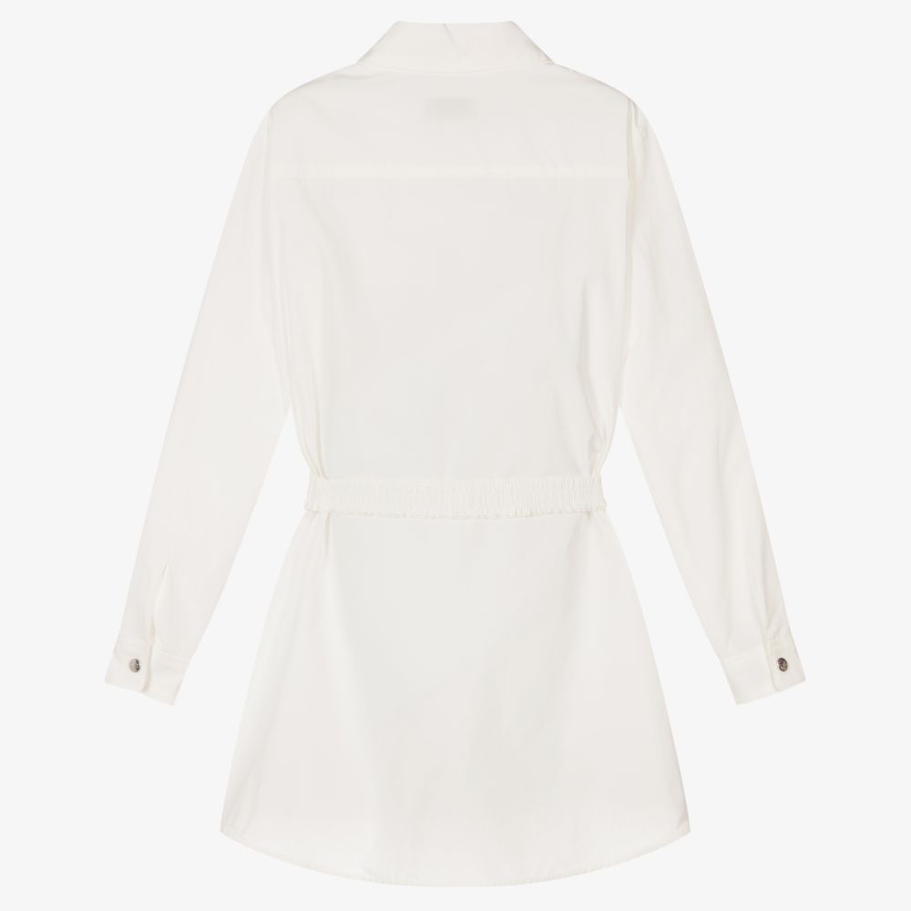 Moncler Enfant-Teen Girls Ivory Shirt Dress | Childrensalon