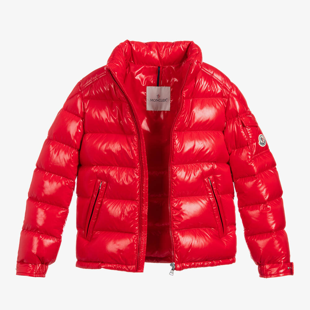 Moncler Enfant-Teen Red Down Padded Jacket | Childrensalon