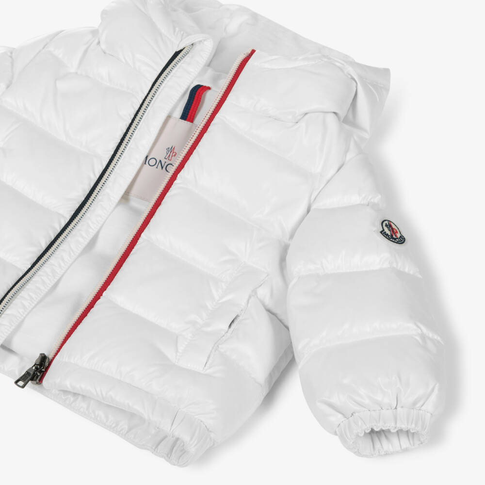 Moncler Enfant-Куртка-пуховик белая New Aubert | Childrensalon