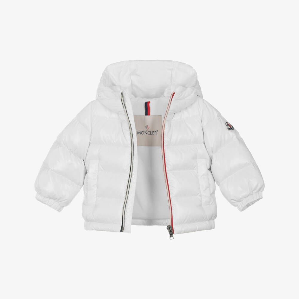 Moncler Enfant-Куртка-пуховик белая New Aubert | Childrensalon