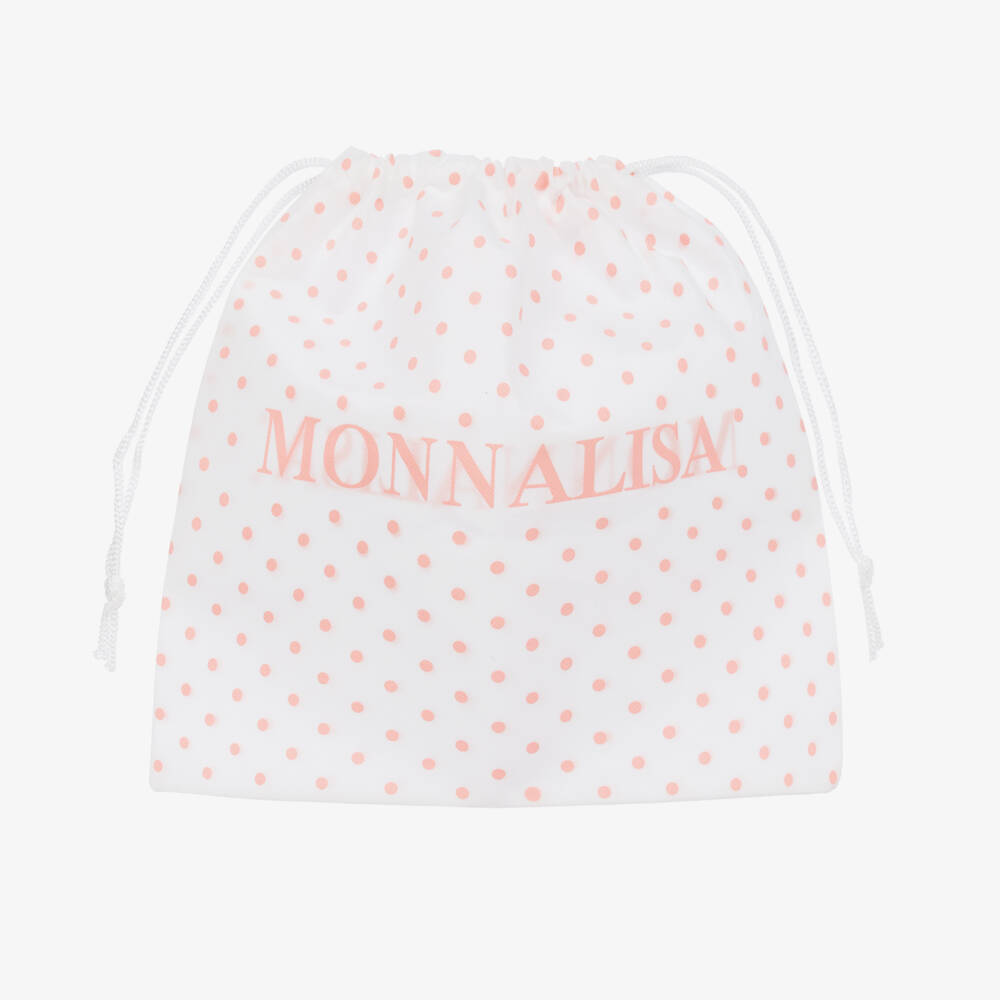 Monnalisa-Girls Black Faux Leather Quilted Handbag (14cm) | Childrensalon