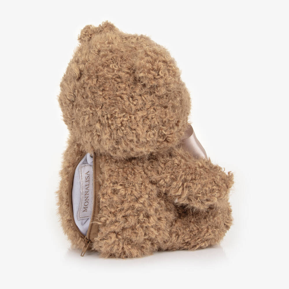Monnalisa-Girls Brown Teddy Bear Handbag (22cm) | Childrensalon