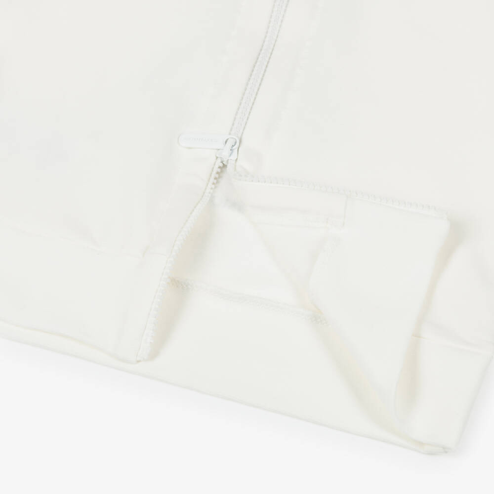 Monnalisa-Girls Ivory & Beige Cotton Tracksuit with Diamanté Bear | Childrensalon