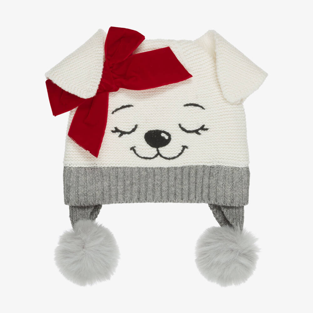 Monnalisa-Girls Ivory Disney Dalmatian Pup Hat | Childrensalon