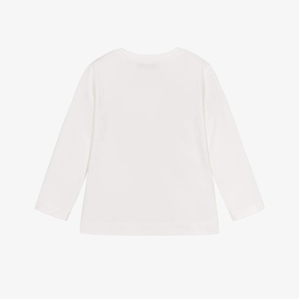 Monnalisa-Girls Ivory Disney Top with Daisy Duck | Childrensalon