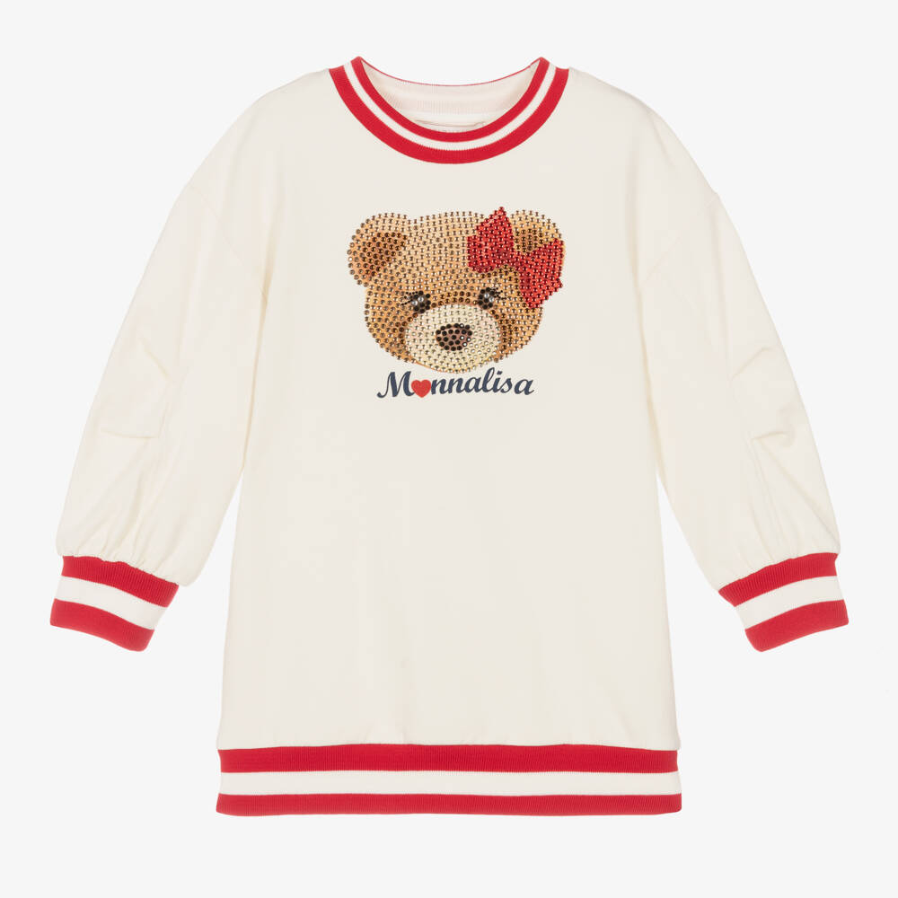 Monnalisa Ivory Minnie Mouse Sweatshirt