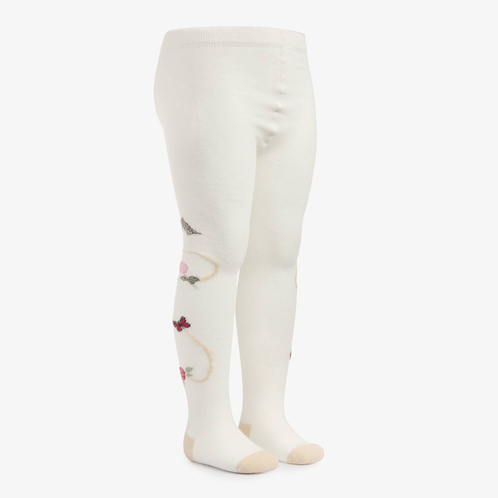 Monnalisa-Girls Ivory Toy Story Tights with Jessie Motif | Childrensalon