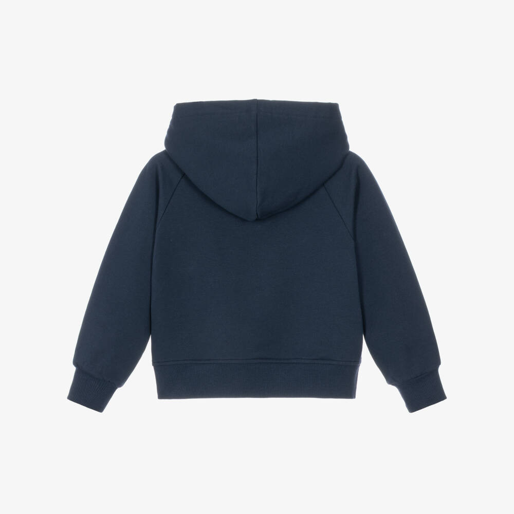 Monnalisa-Girls Navy Blue Disney Hoodie with Daisy Duck | Childrensalon