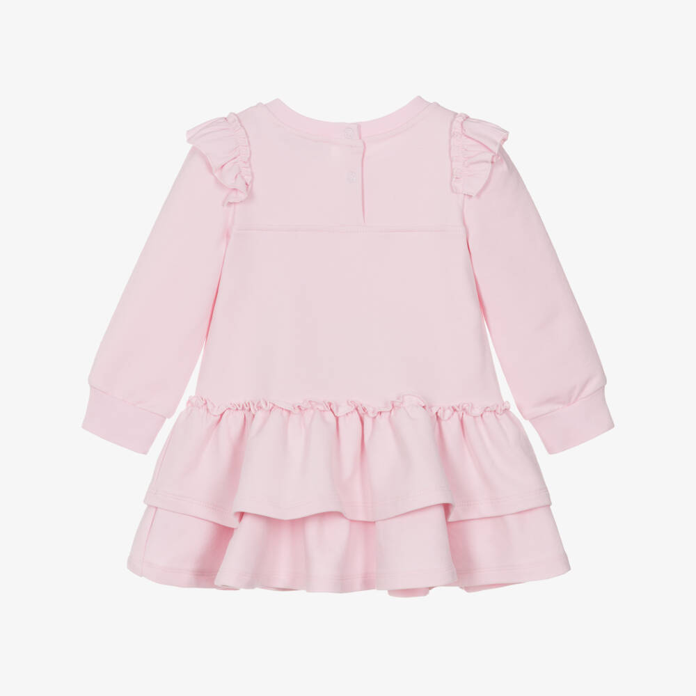Monnalisa-Платье розовое хлопковое с феей для девочек | Childrensalon