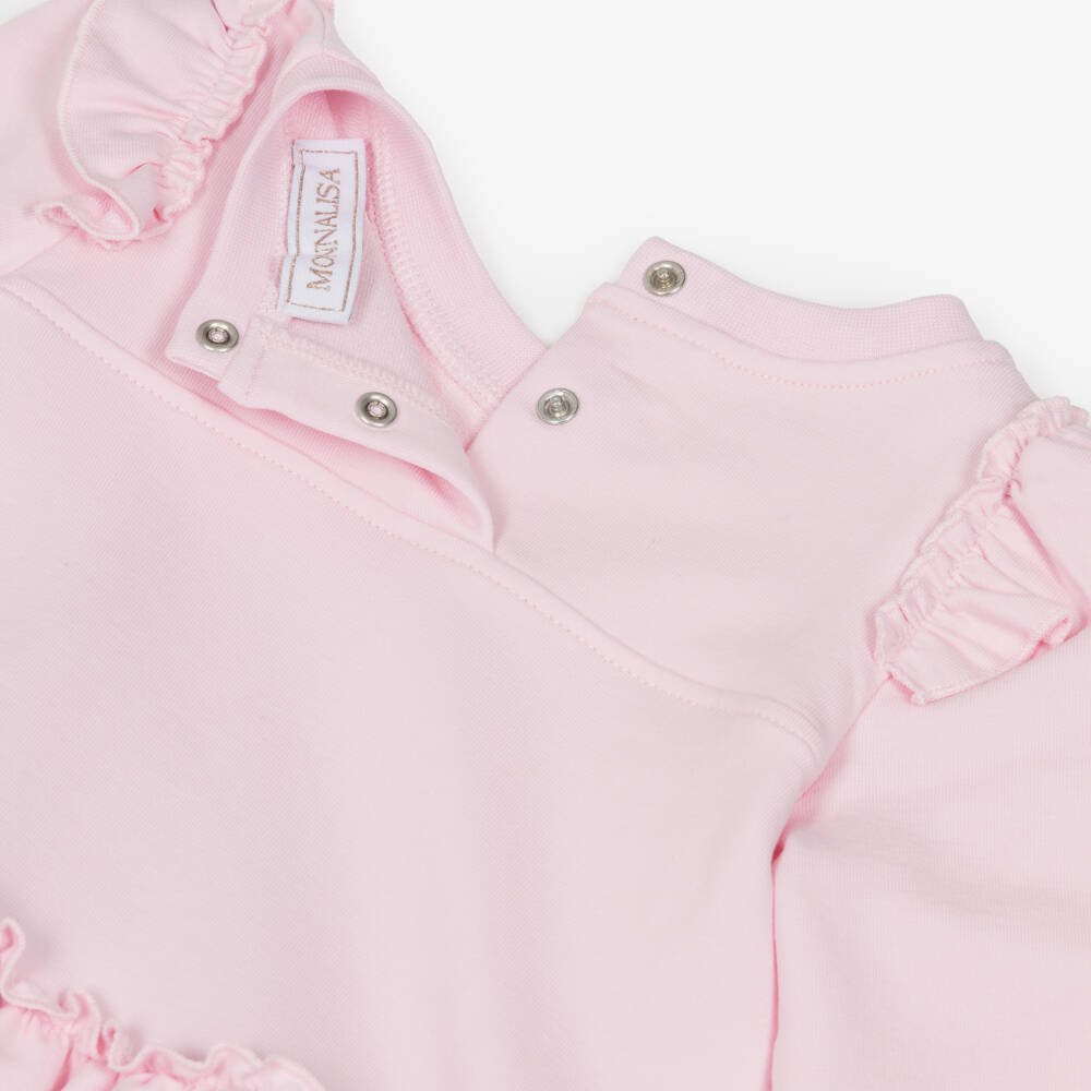 Monnalisa-Платье розовое хлопковое с феей для девочек | Childrensalon