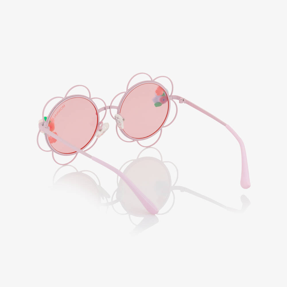 Monnalisa-Girls Pink Flower Sunglasses (UV400) | Childrensalon