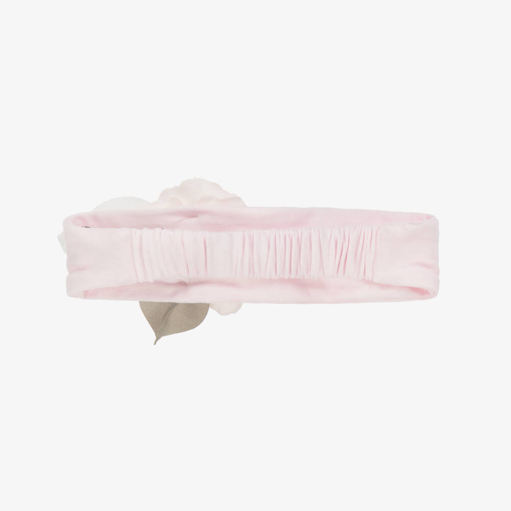 Monnalisa-Girls Pink Rose Headband | Childrensalon
