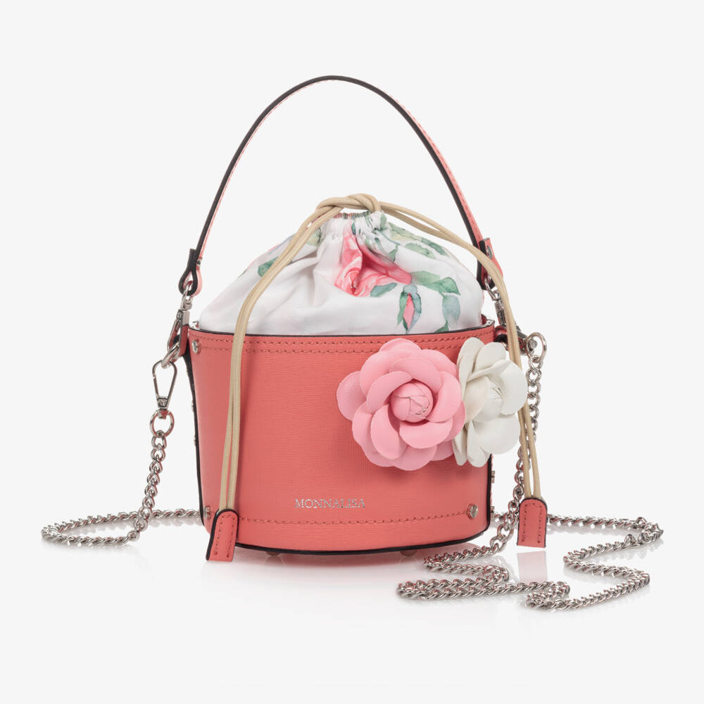 Monnalisa Girls Geranium Handbag in Pink (14cm)