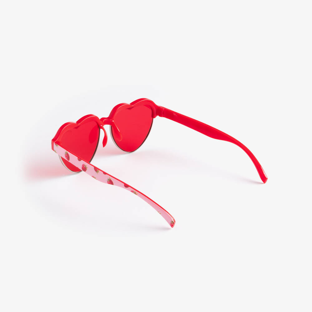 Monnalisa-Girls Red Strawberry Sunglasses (UV400) | Childrensalon