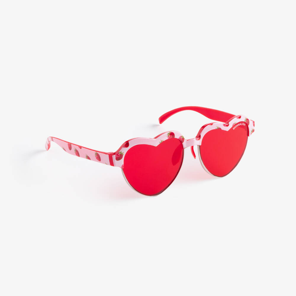Monnalisa-Girls Red Strawberry Sunglasses (UV400) | Childrensalon