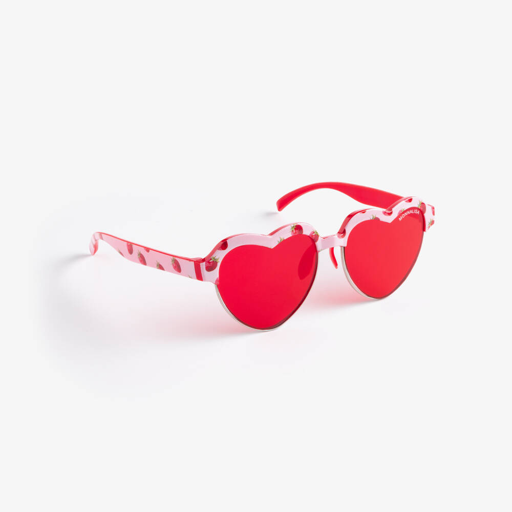 Monnalisa-Girls Red Strawberry Sunglasses (UV400) | Childrensalon