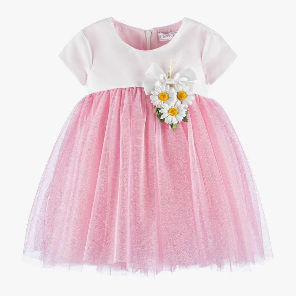 Monnalisa Childrens Girls Dress Light Pink 5