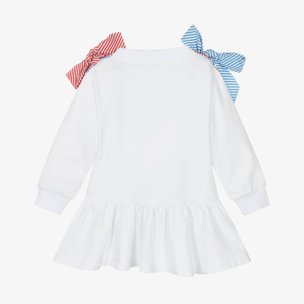 Monnalisa-Girls White Cotton My Melody & Kuromi Sweatshirt Dress | Childrensalon