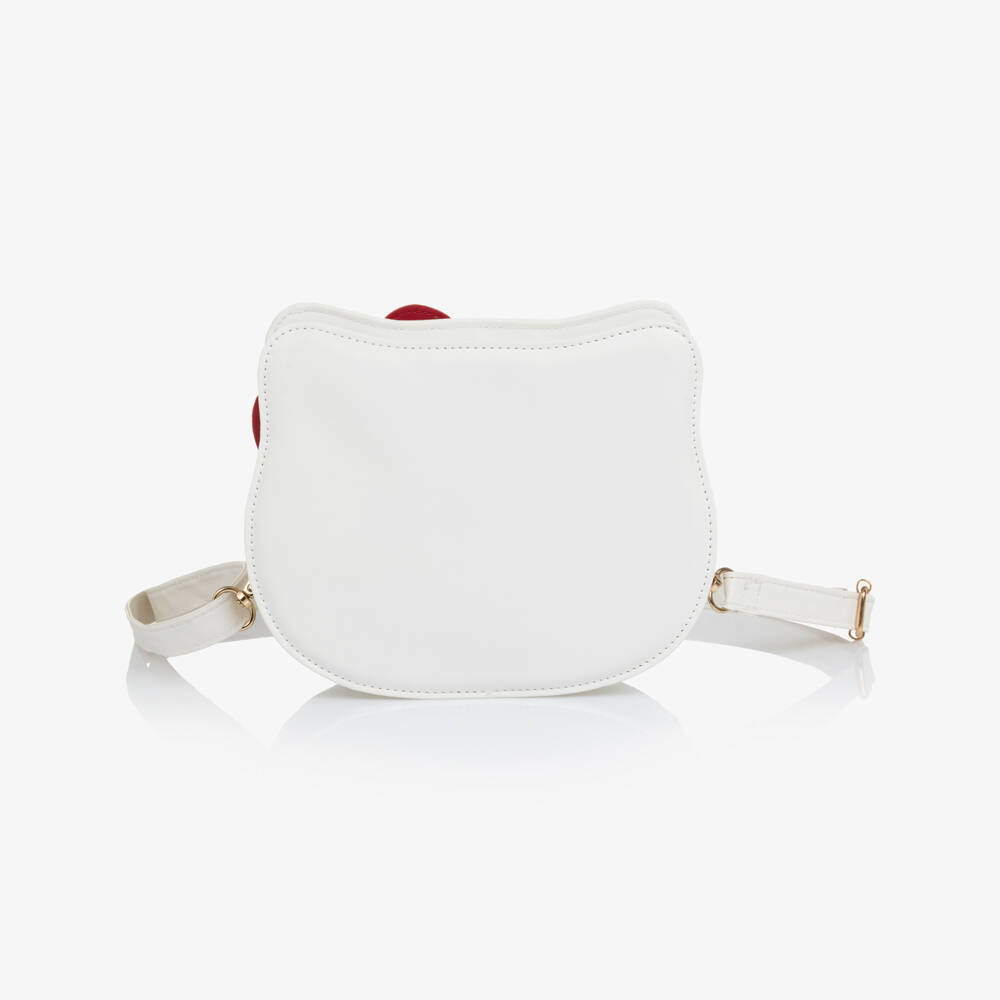 Monnalisa-Girls White Hello Kitty Shoulder Bag (20cm) | Childrensalon