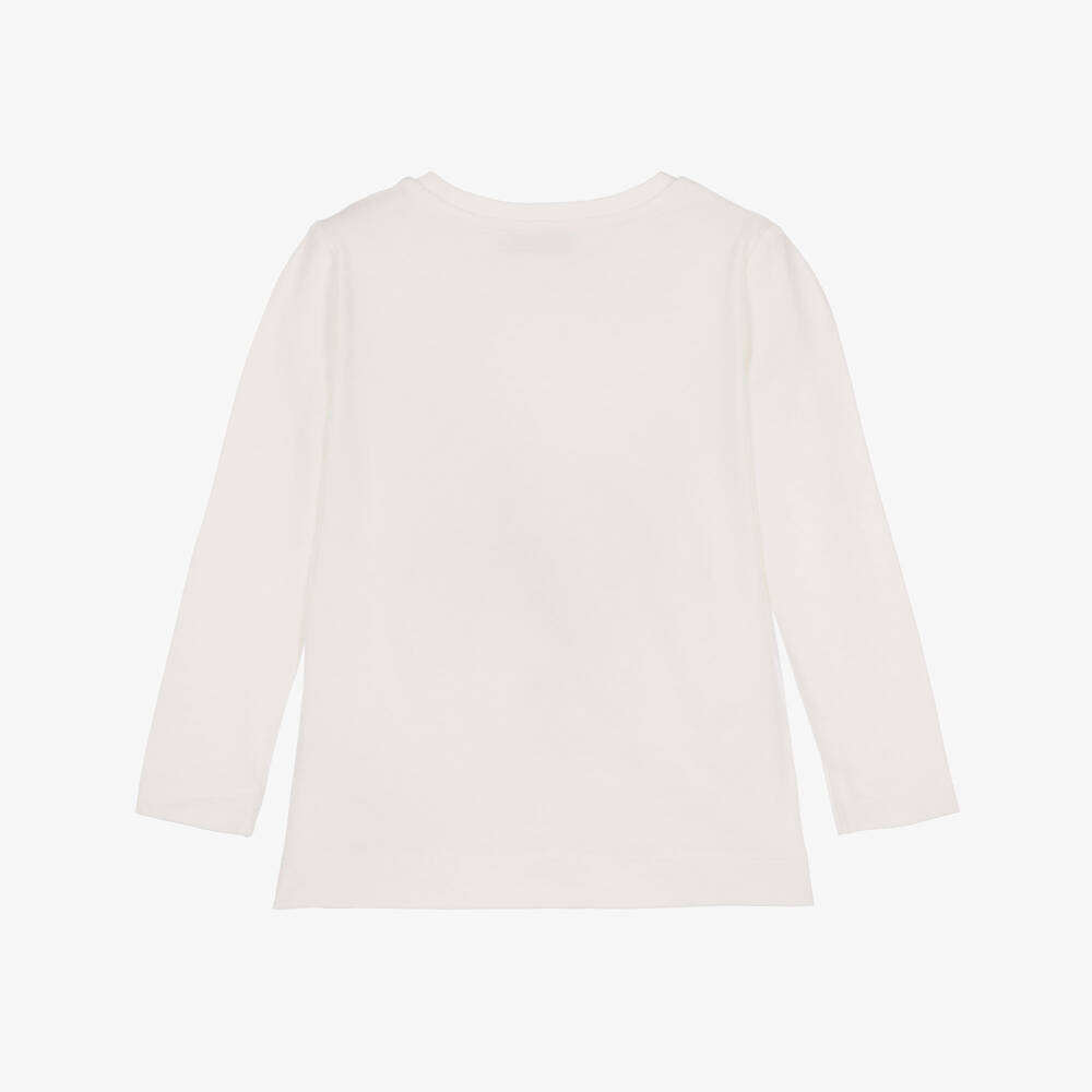 Monnalisa-Girls White Toy Story Cotton Top | Childrensalon