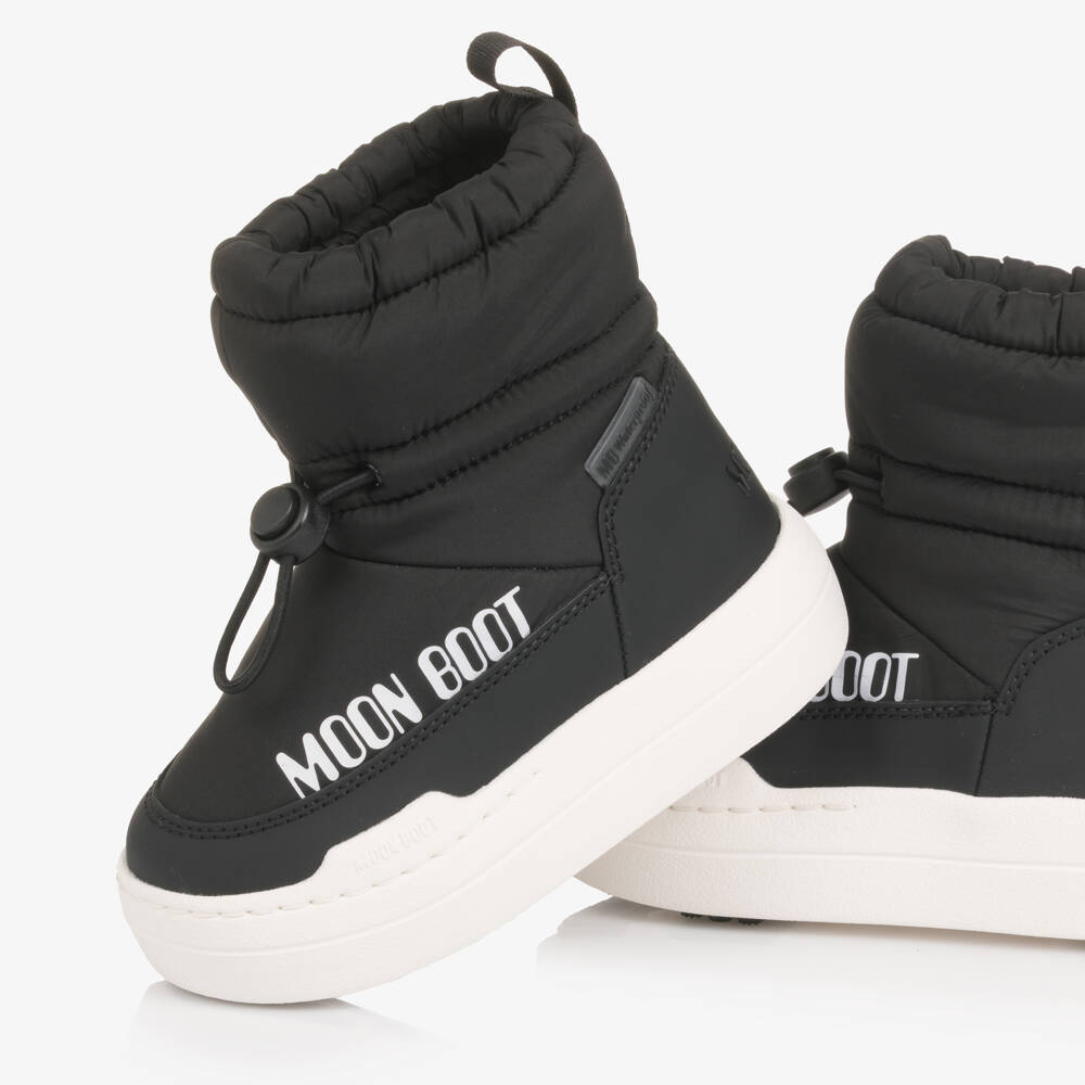 Moon Boot-Black Waterproof Padded Boots | Childrensalon