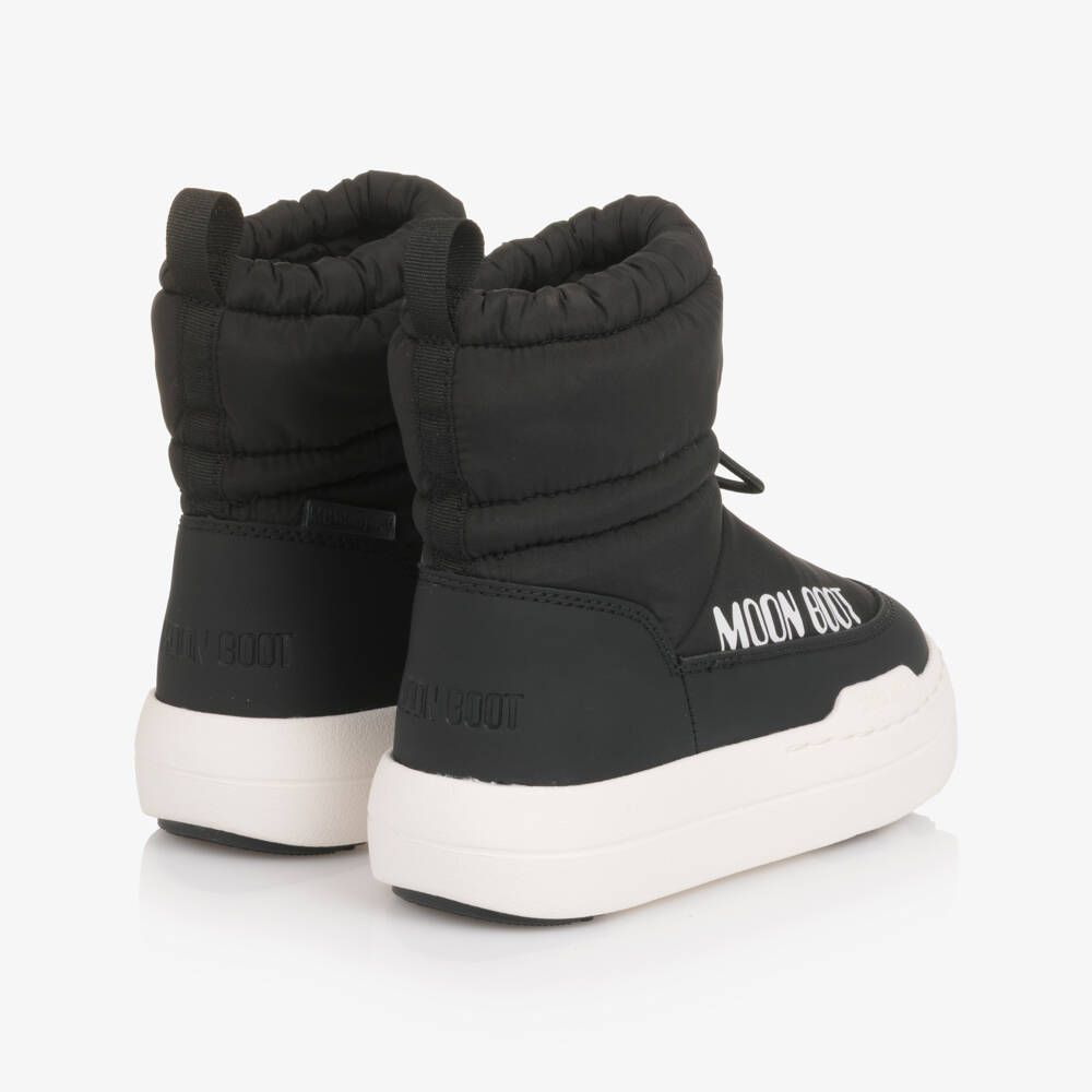 Moon Boot-Black Waterproof Padded Boots | Childrensalon