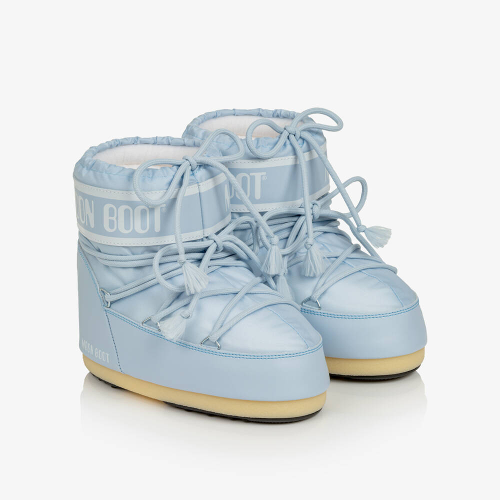 Moon Boot-Blue Icon Low Nylon Snow Boots | Childrensalon