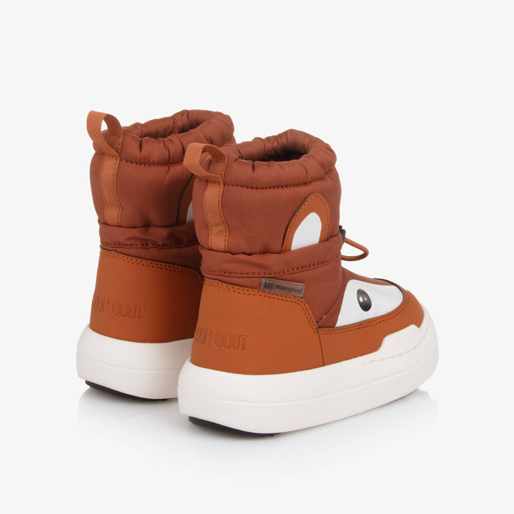 Moon Boot-Brown Junior Park Mid-Length Fox Boots | Childrensalon