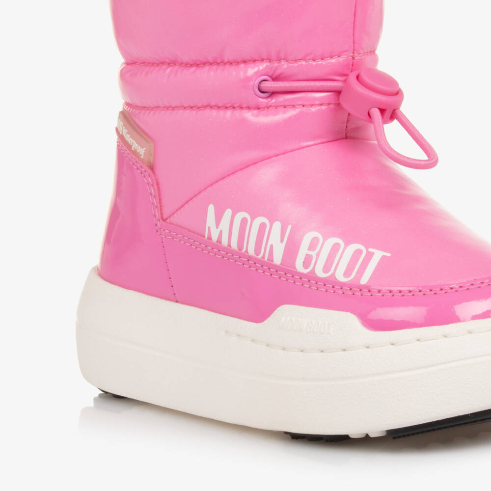 Moon Boot-بوت واقي من الماء لون زهري للبنات  | Childrensalon
