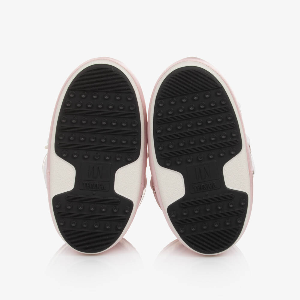 Moon Boot-Сноубуты розовые перламутровые короткие для девочек | Childrensalon