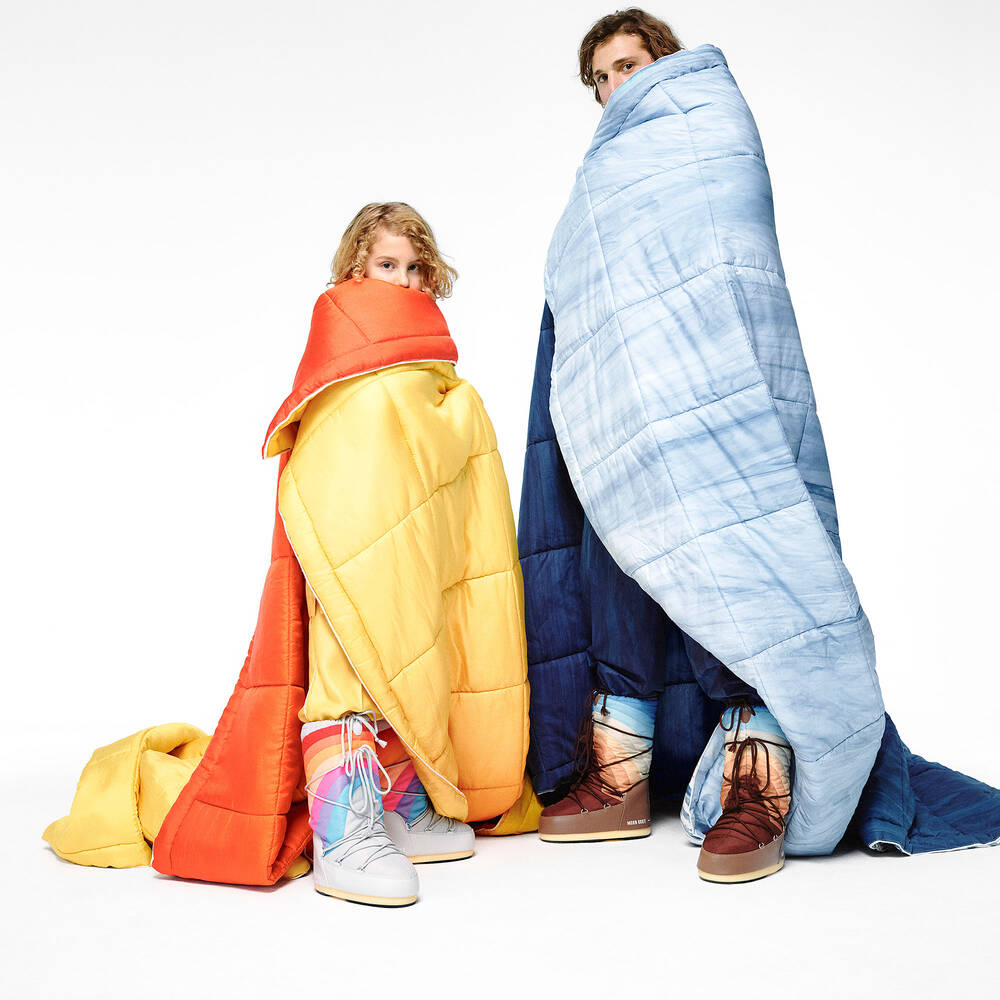 Moon Boot-Серые боты с радужным мотивом | Childrensalon