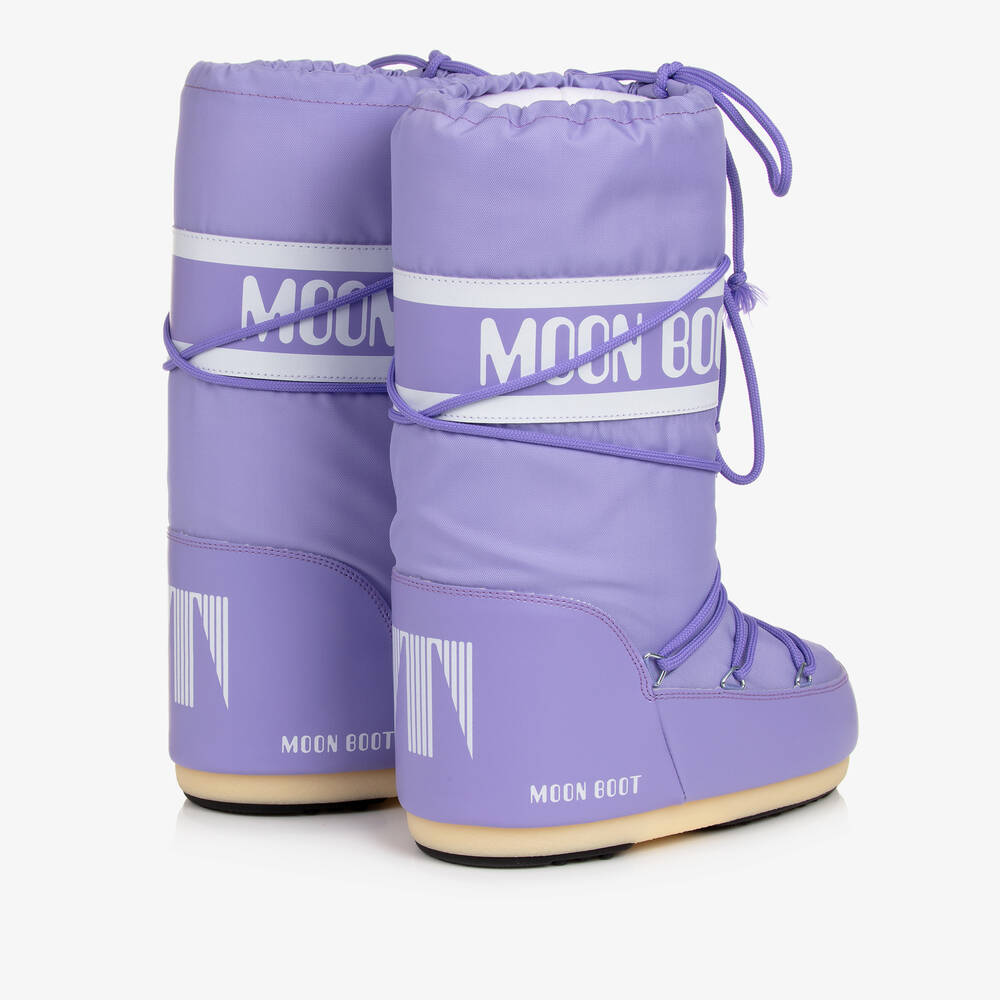 Moon Boot-Purple Icon Nylon Snow Boots | Childrensalon