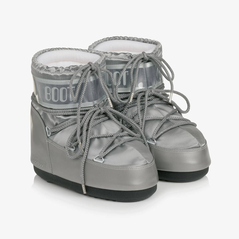 Moon Boot-Silver Icon Low Glance Snow Boots | Childrensalon