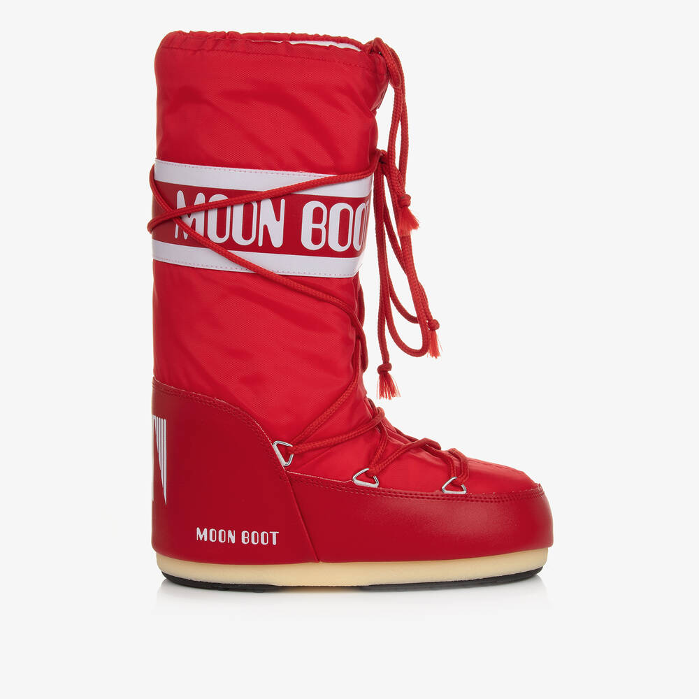 Moon Boot-Teen Red & White Icon Snow Boots | Childrensalon